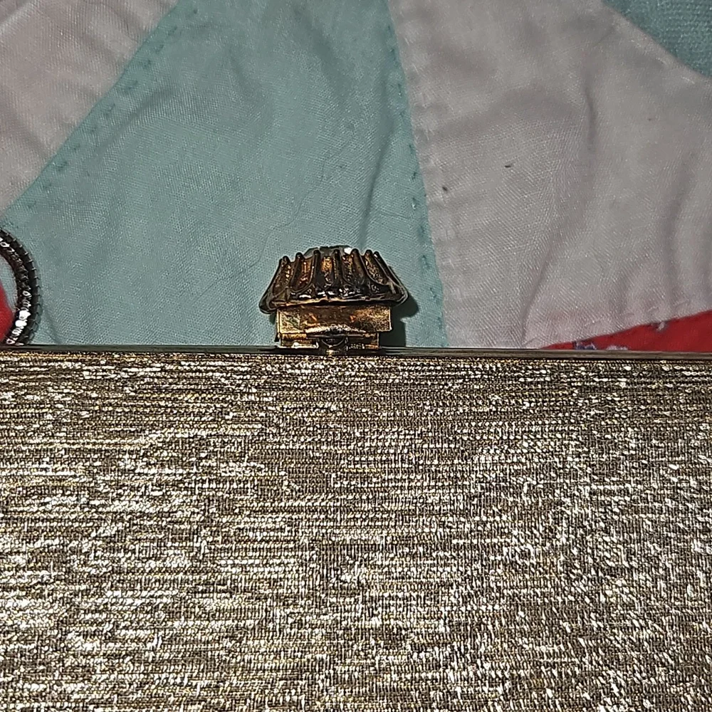 Vintage gold clutch